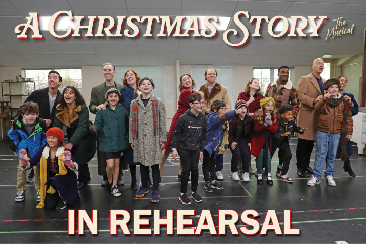 A Christmas Story in Rehearsal