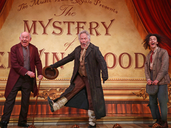 Lenny Wolpe, David Beach and Marcus Montgomery in Goodspeed's The Mystery of Edwin Drood. Photo by Diane Sobolewski.