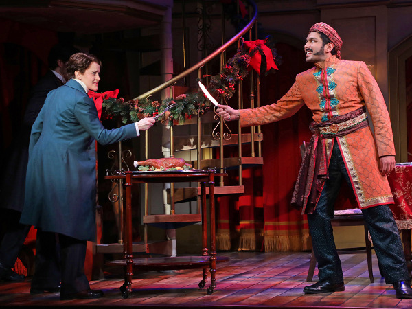 Mamie Parris and Levin Valayil in Goodspeed's The Mystery of Edwin Drood. Photo by Diane Sobolewski.