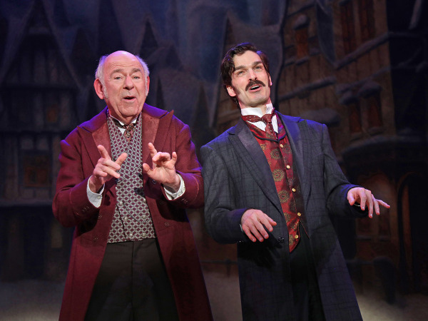 Lenny Wolpe and Paul Adam Schaefer in Goodspeed's The Mystery of Edwin Drood. Photo by Diane Sobolewski.