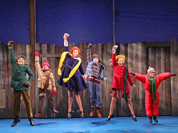 The cast of Goodspeed's A Christmas Story. Photo by Diane Sobolewski.