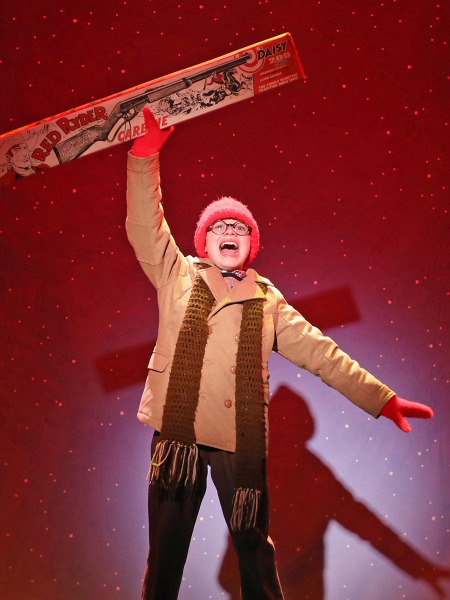 Christopher Riley in Goodspeed's A Christmas Story. Photo by Diane Sobolewski.