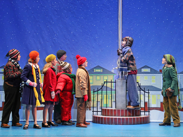 The cast of Goodspeed's A Christmas Story. Photo by Diane Sobolewski.