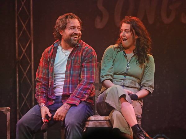 John McLarnon and Anna Russell-Martin in Goodspeed's No Love Songs. Photo by Diane Sobolewski.