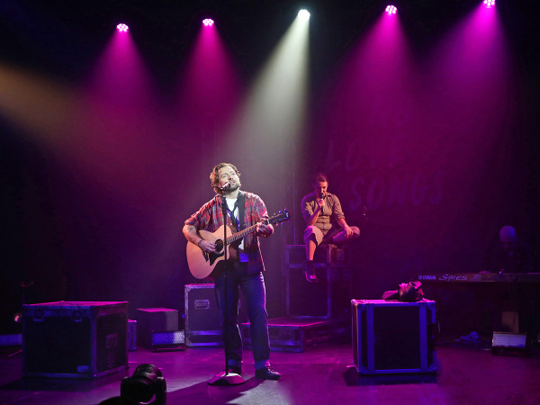 John McLarnon, Anna Russell-Martin and Gavin Whitworth in Goodspeed's No Love Songs. Photo by Diane Sobolewski.