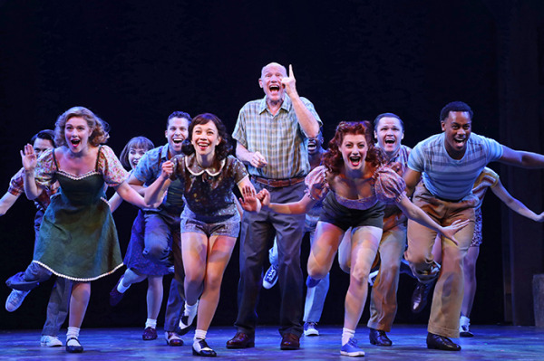 Stephen Lee Anderson and the cast of Goodspeed's Summer Stock. Photo by Diane Sobolewski