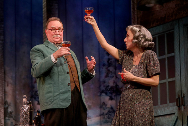 James Judy and Tina Stafford in Goodspeed's Christmas in Connecticut. Photo by Diane Sobolewski.