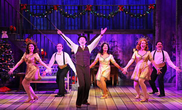 Raymond J. Lee and the cast of Goodspeed's Christmas in Connecticut. Photo by Diane Sobolewski.