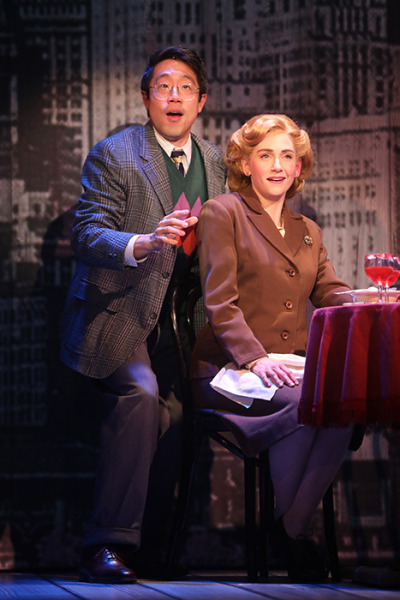 Raymond J. Lee and Audrey Cardwell in Goodspeed's Christmas in Connecticut. Photo by Diane Sobolewski.