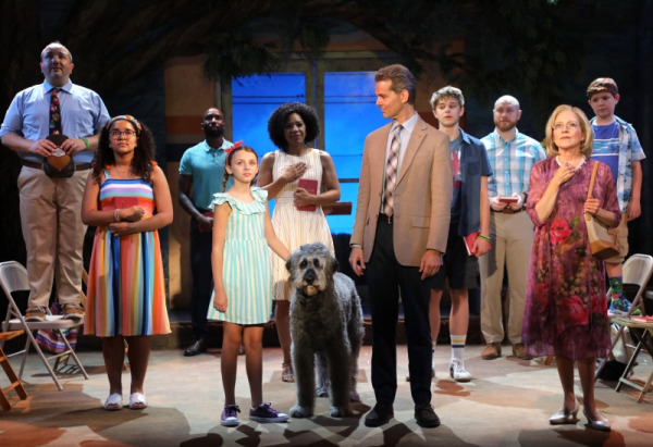 The cast of Goodspeed Musicals’ Because of Winn Dixie, extended by popular demand through September 5 at The Goodspeed. Photo by Diane Sobolewski.