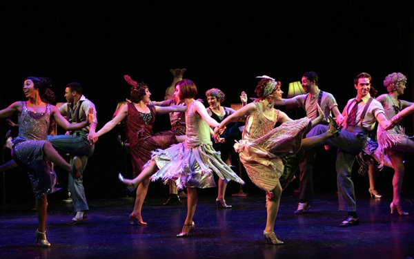 The cast of Goodspeed's Thoroughly Modern Millie dancing. (c)Diane Sobolewsk