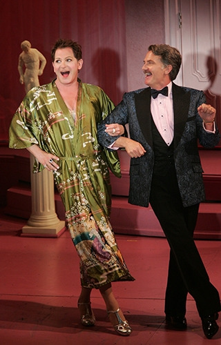 Jamison Stern and James Lloyd Reynolds in Goodspeed's La Cage aux Folles. Photo by Diane Sobolewski.