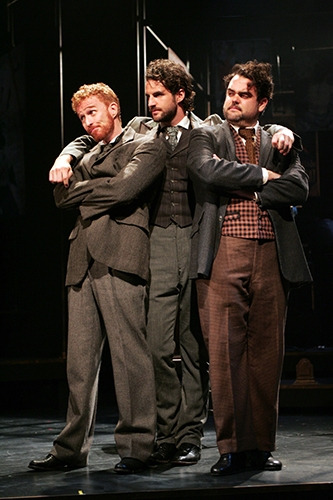 Paul Castree, John Riddle and Greg Hildreth in Goodspeed's MY PARIS. Photo by Diane Soboewski.