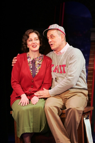 Beth Glover and Mark Zimmerman in Goodspeed Musicals Good News. Photo by Diane Sobolewski