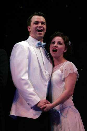 Ross Lekites and Chelsea Morgan Stock in Goodspeed Musicals Good News. Photo by Diane Sobolewski