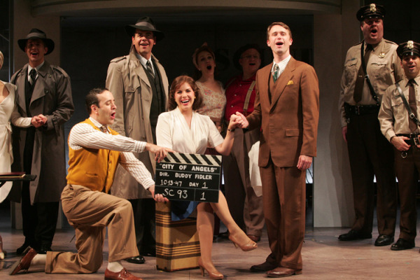 The cast of Goodspeed Musicals’ City of Angels keeps the laughs coming. (c) Diane Sobolewski.