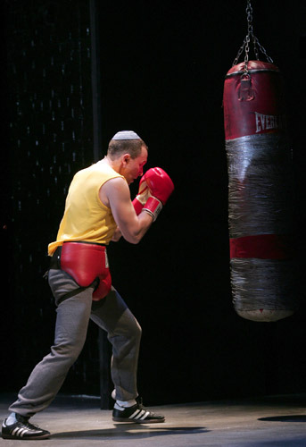 Cory Grant in Goodspeed Musicals CUTMAN a boxing musical production. (c) Diane Sobolewski.