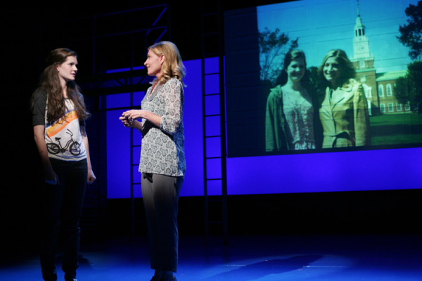 Meghann Fahy with Catherine Porter in Goodspeed Musicals The Unauthorized Autobiography of Samantha Brown. (c) Diane Sobolewski.