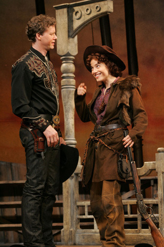 Kevin Earley and Jenn Gambatese in Goodspeed's Annie Get Your Gun. (c) Diane Sobolewski.