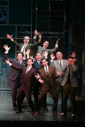 The Cast of Goodspeed Musicals How To Succeed in Business Without Really Trying show. (c) Diane Sobolewski.