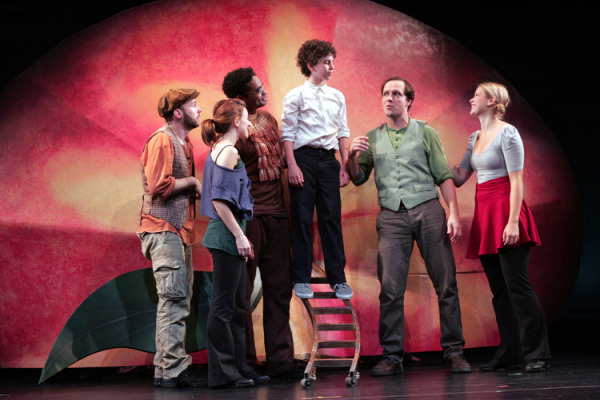 The cast of Goodspeed Musicals' JAMES AND THE GIANT PEACH. (c)Diane Sobolewski.