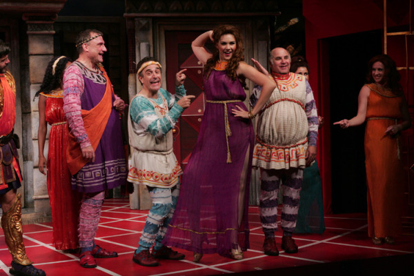 The cast of Goodspeed's A Funny Thing Happened on the Way to the Forum production. (c) Diane Sobolewski.