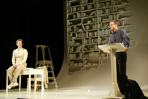 Malcolm Gets and Will Chase in Goodspeed's THE STORY OF MY LIFE. (c) Diane Sobolewski.