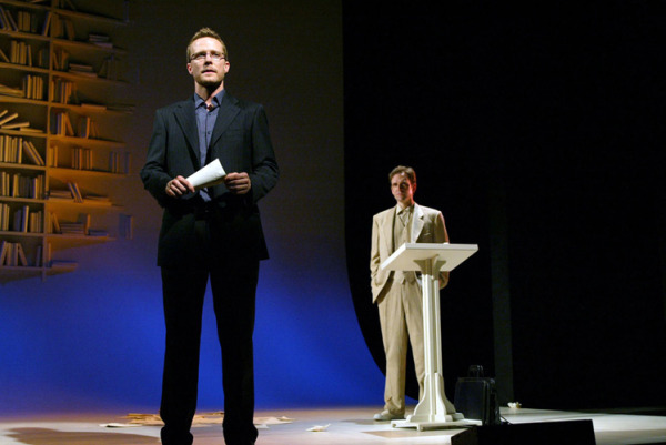 Will Chase and Malcolm Gets in Goodspeed's THE STORY OF MY LIFE production. (c) Diane Sobolewski.