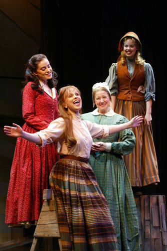 Jacqueline Piro, Mahri Relin, Emily Mikesell, and Sara Hart in Goodspeed's SEVEN BRIDES FOR SEVEN BROTHERS. (c)Diane Sobolewski.