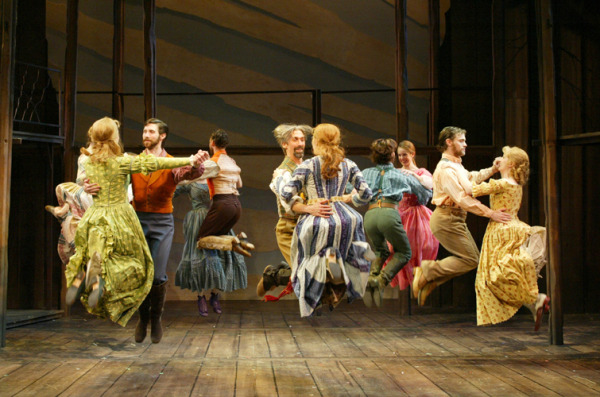 The cast of Goodspeed's SEVEN BRIDES FOR SEVEN BROTHERS production. (c)Diane Sobolewski