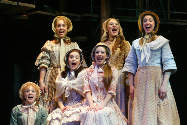 The cast of Goodspeed's SEVEN BRIDES FOR SEVEN BROTHERS show. (c)Diane Sobolewski