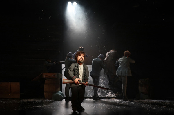 Peter Dinklage and the cast of Goodspeed's production CYRANO. (c)Diane Sobolewski.