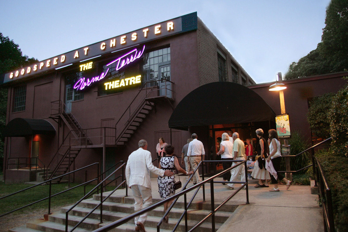 The Terris Theatre external photo with people